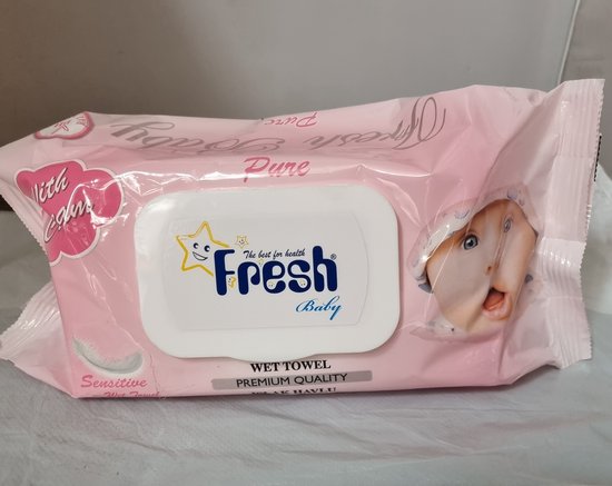 Marxisme Cyberruimte alcohol Fresh Baby Wet Towel Islak Mendil Soft 120 vellen babydoekjes Pure Pink  sensitive ,... | bol.com
