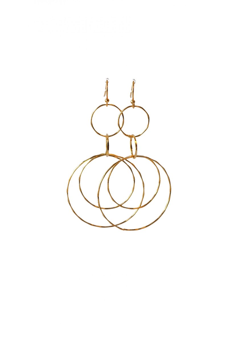 OORBELLEN RINGEN 14K GOLDPLATED