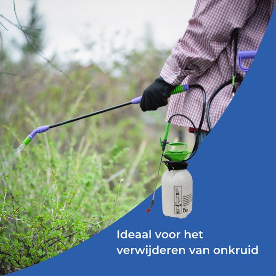 C-Line Marine Drukspuit 5 Liter (Professioneel) - Druksproeier - Onkruidverdelger - Onkruidverdelger - Tuinspuit - Drukspuit met lans - Onkruidverdelger - Plantenspuit