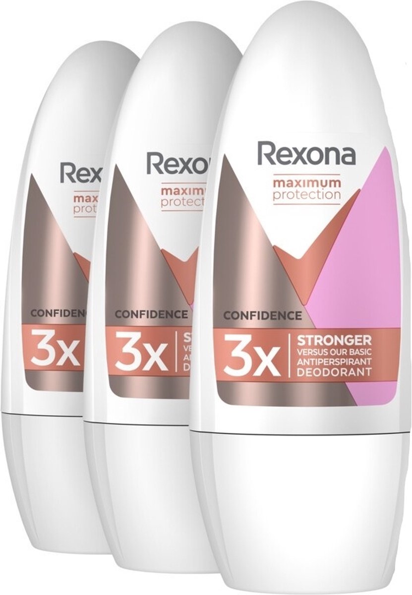 Rexona Deo Roller - Maximum Protection Confidence - 3 x 50 ml