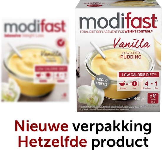 Foto: Modifast intensive pudding vanille lcd 8x55g