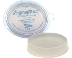 Product: Aquasonic Aquaflex 04-02 Ultrasound Doppler Gel Pad 2 x 9 cm - 6 Stuks, van het merk 
