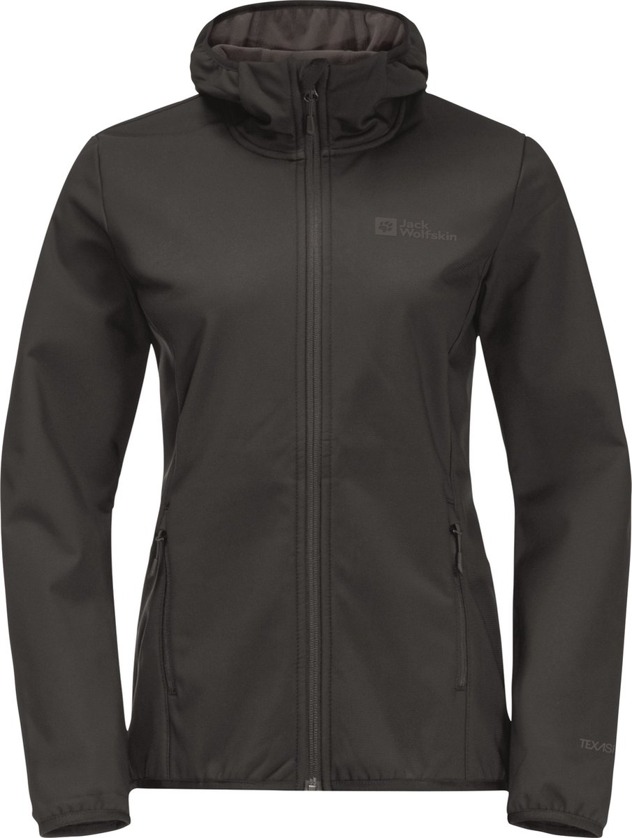 Jack Wolfskin Bornberg Hoody Women Softshell Dames Zwart
