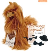 Suri - Alpaca Knuffel - Koperbruin -  23 cm - Alpacawol - Handgemaakt, Natuurlijk & Fairtrade - Allergie-vrij
