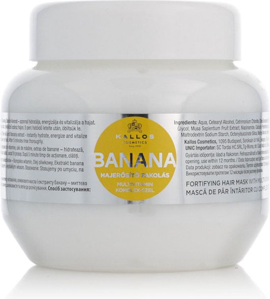 Voedend Haarmasker Kallos Cosmetics Banana 275 ml