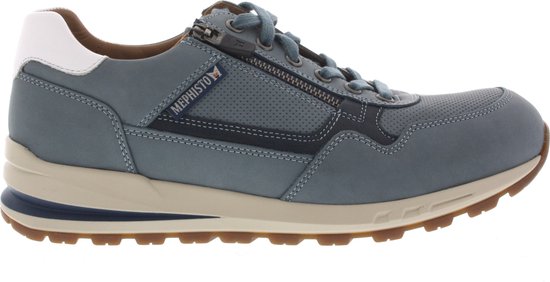 Heren Veterschoenen Mephisto Bradley Sea Blue Lichtblauw - Maat 8½