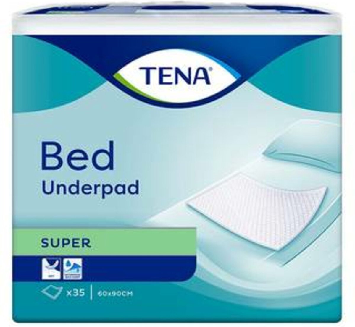TENA Bed Onderlegger Super 60 x 90 cm - 4 x 35 stuks - Voordeelverpakking