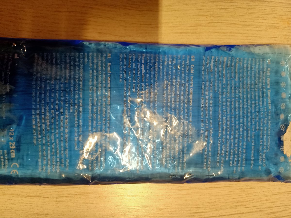 Goedkoopste C V Pharma Hot-Coldpack Herbruikbaar 12 x 29 cm 1 stuk
