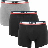Levi's Boxershorts Sportswear Logo Brief Heren black/grey melange 3-Pack |  bol.com