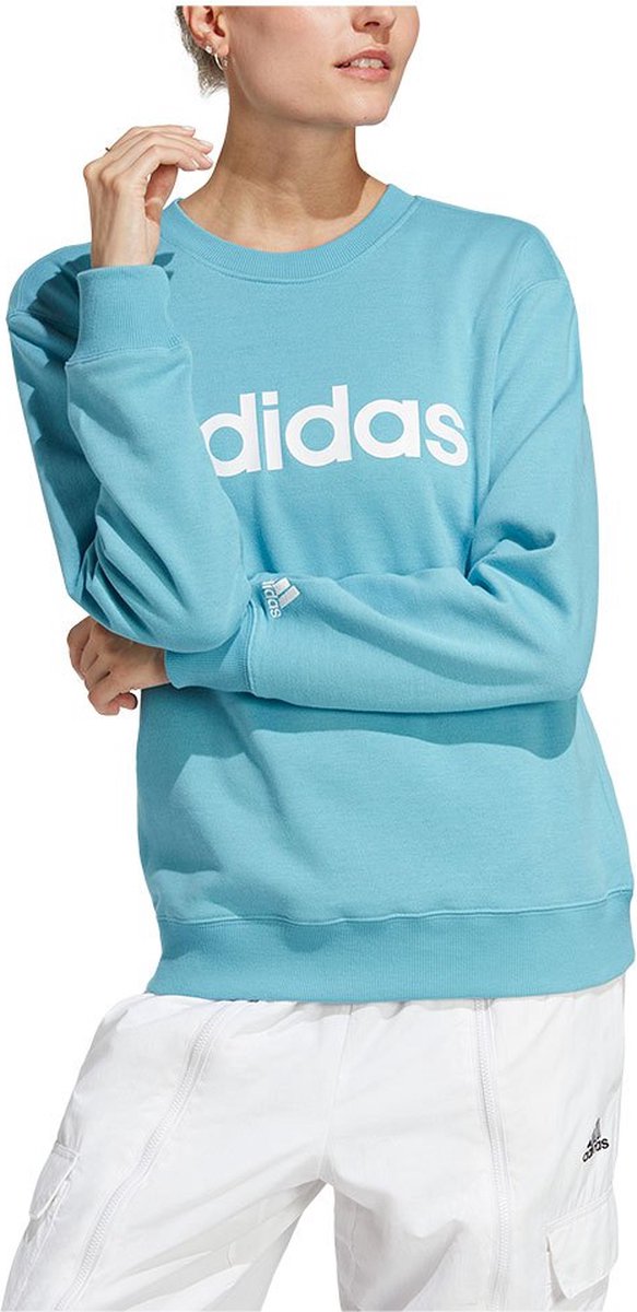 ADIDAS SPORTSWEAR Lin Ft Sweat Femme - Preloved Blue / White - XL