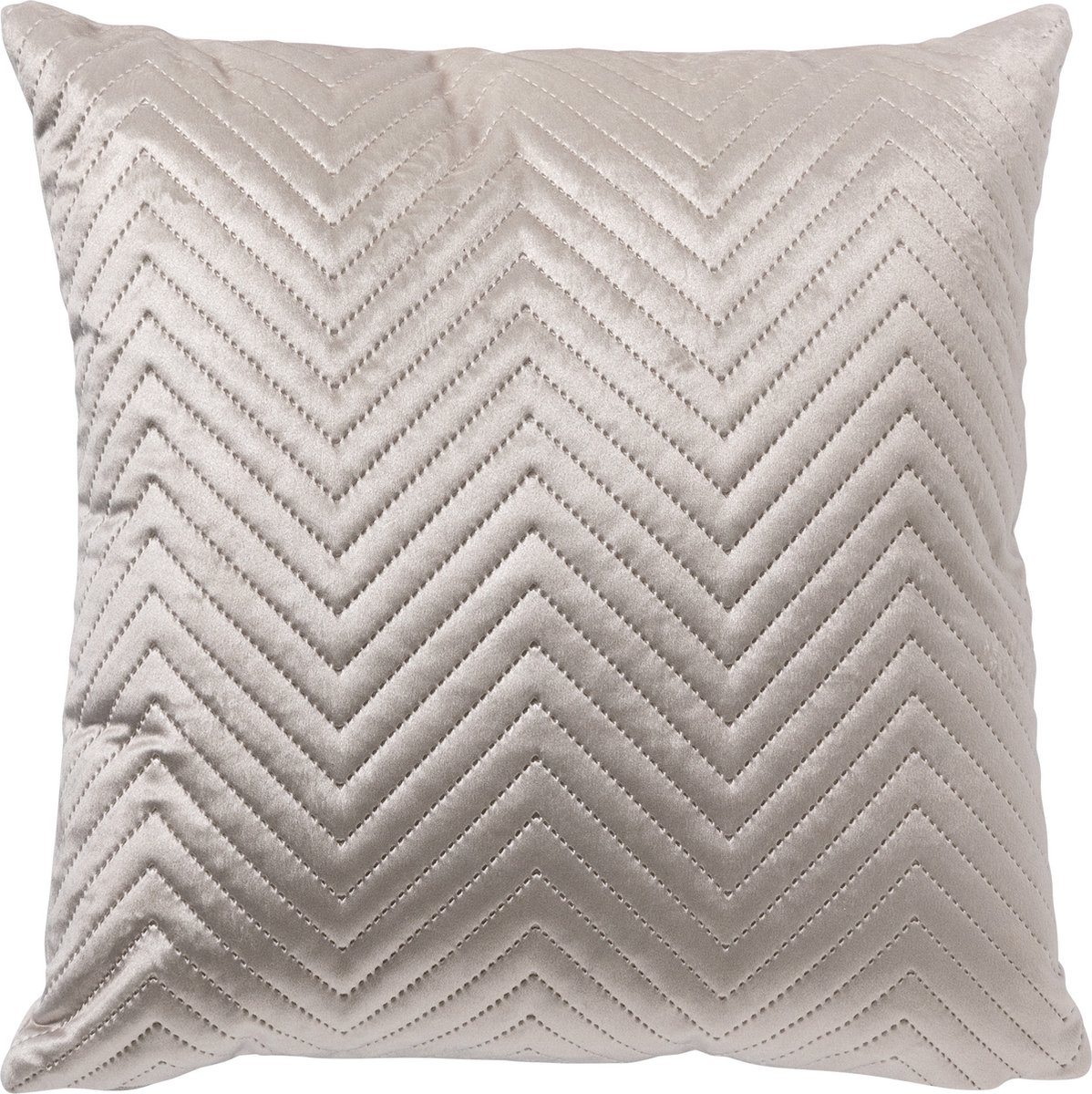 Dutch Decor DUKE - Sierkussen 40x40 cm - subtiel geometrisch patroon - Pumice Stone - beige - Inclusief binnenkussen - Luxe kussens voor woonkamer & bank