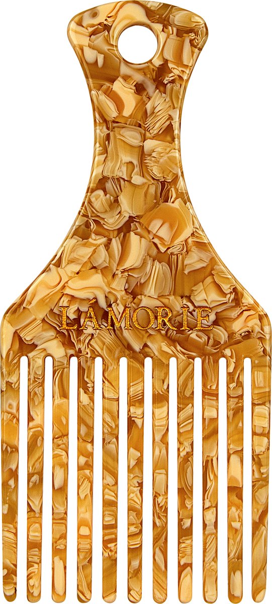 Gold Shimmer Curl Comb - Haarkam - Wide Comb - Shower Comb