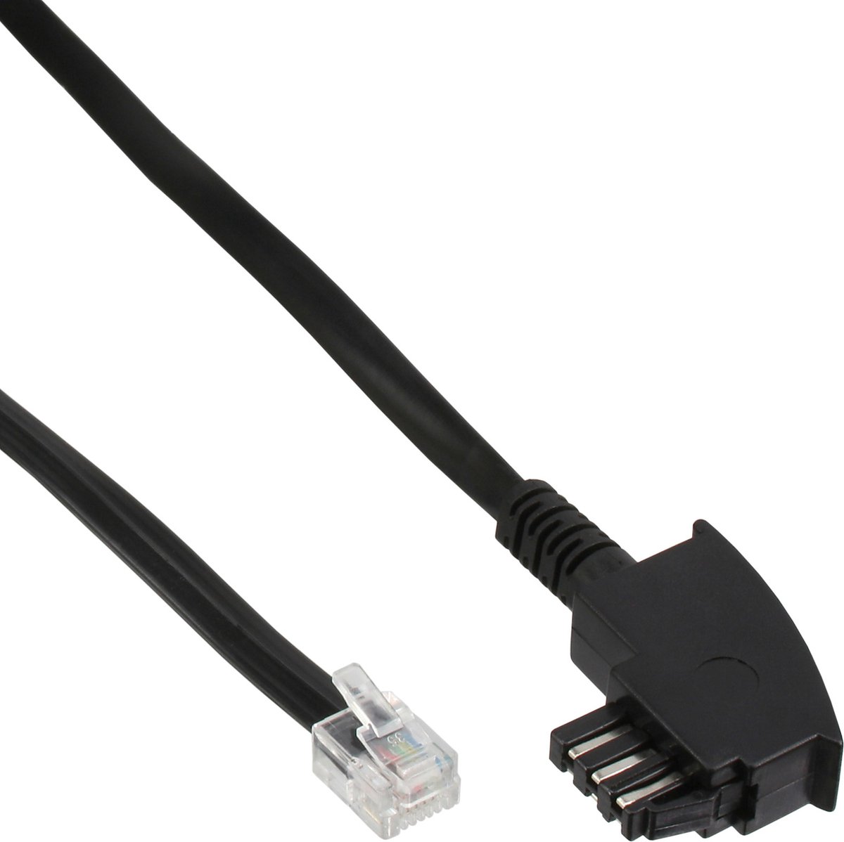 InLine® TAE-N cable, complete pinout, TAE-N to RJ12 (6P6C), 1m