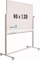 Mobiel whiteboard - Kantelbaar - Weekplanner - Maandplanner - Jaarplanner - Dubbelzijdig en magnetisch - 90x120cm