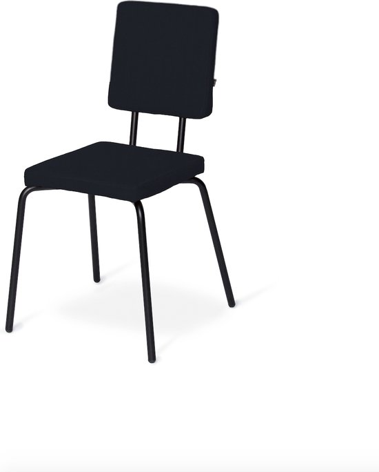 Puik Design - Option - Eetkamerstoel - Zwart -Square seat/Square backrest