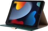 Phreeze Tablethoes - Geschikt voor iPad 2022 10e Generatie - 10.9 Inch - Luxe Lederen Hoesje - Ingebouwde Standaard met Kaarthouders - Hoesje met Magnetische Sluiting - Beschermhoes - Groen