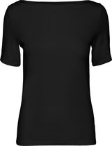 Vero Moda T-shirt Vmpanda Modal S/s Top Noos 10231753 Black Dames Maat - XXL