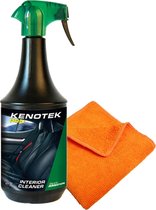 Kenotek - Interieur Cleaner + Microvezeldoek -Textiel Bekleding Reiniger - Kunststofreiniger - 1000ML -