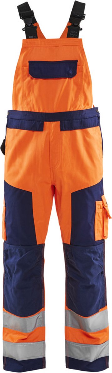 Blaklader Bretelbroek High Vis 2660-1804 - High Vis Oranje/Marineblauw - C144