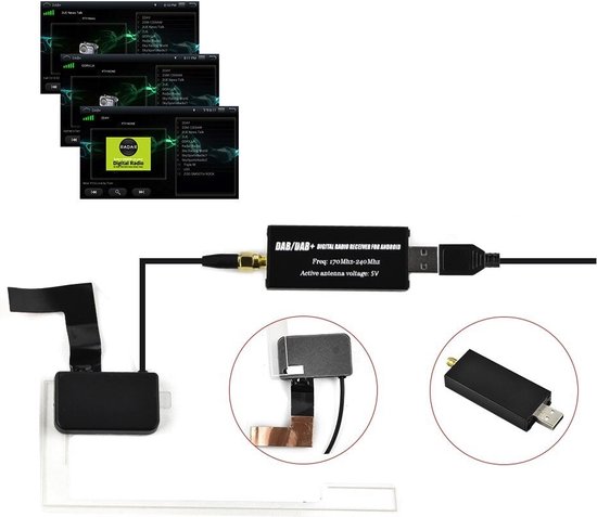 waardigheid Samenwerken met Onmogelijk Cartronix CTX-3354 - DAB+ antenne - Geschikt voor Cartronix autoradio's tot  Android 10 | bol.com