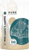 Pure Mushrooms / Lion's Mane Paddenstoelen Extract Capsules Bio - 120caps