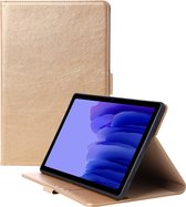 Phreeze Tablethoes - Geschikt voor Samsung Galaxy Tab A7 - 2020 - Luxe Lederen Hoesje - Ingebouwde Standaard met Kaarthouders - Hoesje met Magnetische Sluiting - Beschermhoes - Goud