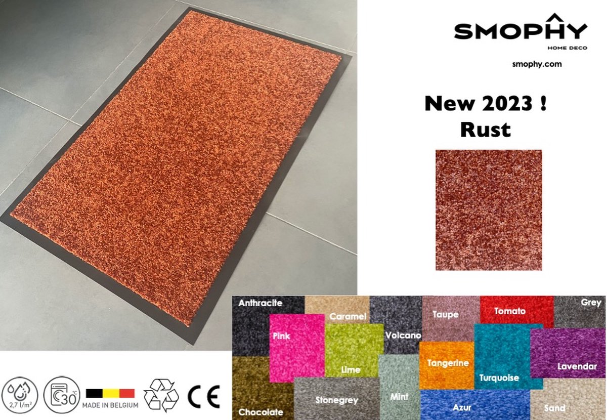 Wash & Clean deurmat, droogloop, ook voor professioneel gebruik, nieuwe kleur 2023 