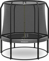 Magic Circle Pro - Trampoline met veiligheidsnet - ø 251 cm - Grijs - Ronde trampoline met net - Buitenspeelgoed
