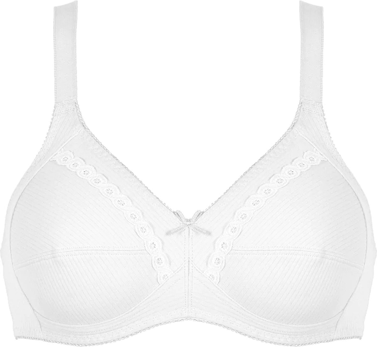 Naturana katoenen soft BH zonder beugels maat 85C wit