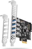 Adaptateur PCIe AXAGON PCEU-43RS 4x USB3. 0 UASP VIA, alimentation SATA 15 broches