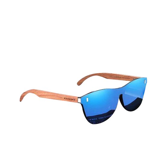 KingSeven - Blue Oculos Bamboo UV400 en Polarisatie Filter van Kingseven — afbeelding 2