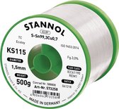 Stannol KS115 Soldeertin, loodvrij Spoel Sn99,3Cu0,7 ROM1 500 g 1.5 mm