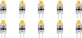 LED Lamp 10 Pack - Velvalux - G4 Fitting - Dimbaar - 2W - Helder/Koud Wit 6000K | Vervangt 20W
