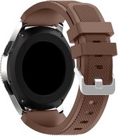 Strap-it Smartwatch bandje 20mm - siliconen bandje geschikt voor Huawei Watch GT 2 42mm / GT 3 42mm - horlogeband geschikt voor Amazfit GTS / GTS 2 / 2 Mini / GTS 3 / GTS 4 / Amazfit Bip / Bip Lite / Bip S / Bip u Pro / Bip 3 - koffiebruin