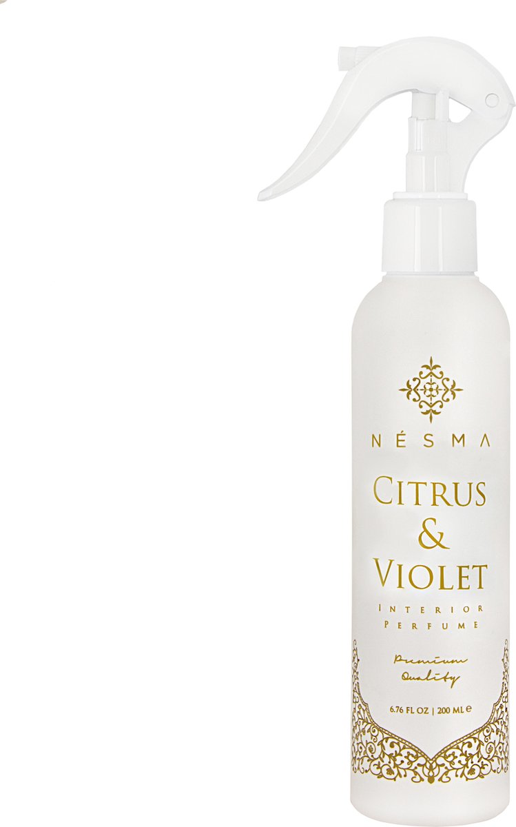 Nèsma Fragrances - Citrus & Violet - Huisparfum - Interieurspray - Roomspray - 200 ml