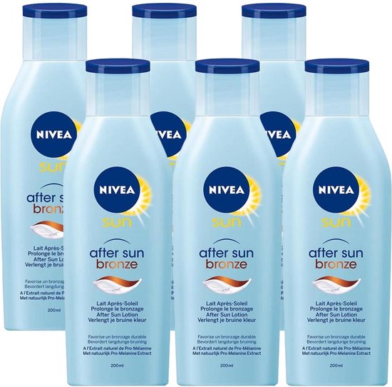 Nivea After Sun Lotion Bronze 6 x 200ml Voordeelverpakking bol