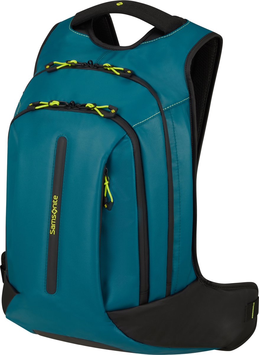 Samsonite Rugzak met laptopvak - Ecodiver Laptop Backpack M - Petrol blue/lime
