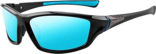 WiseGoods Luxe Sport Zonnebril - Zonnebrillen Sporten - Zomer Bril - Outdoor Accessoires - Sportbril - Cadeau - Brillen - Blauw - WiseGoods