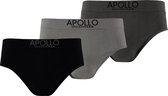 Apollo - Heren slips - Grijs - Maat XXL - Heren boxer - Ondergoed heren - Slip heren Ondergoed - Naadloos ondergoed