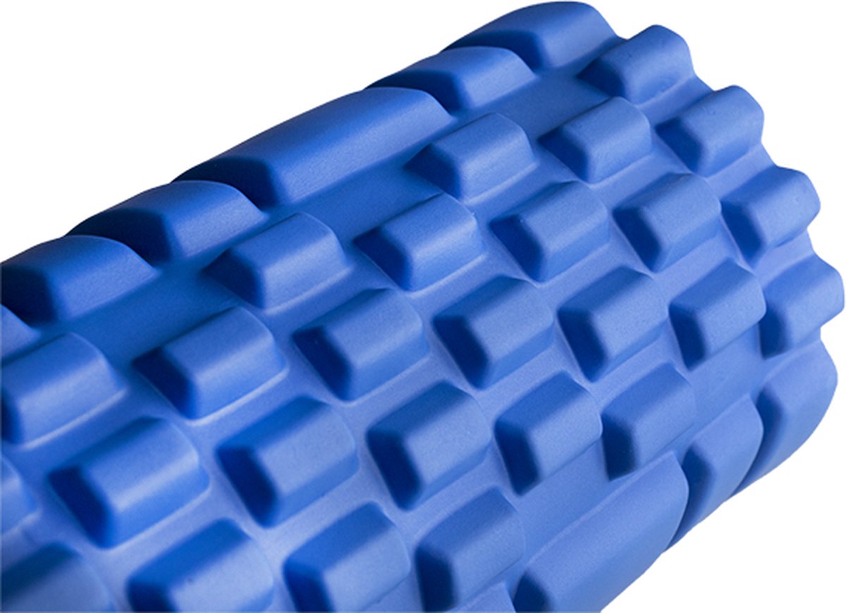 Matchu Sports - Foam roller - Foamroller - Bindweefselmassage - Massage roller - 33 cm - Hard - Blauw thumbnail 3