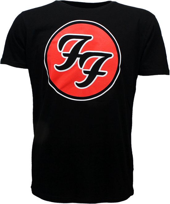 Foo Fighters FF Logo Band T-Shirt Zwart - Officiële Merchandise