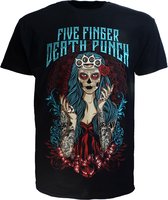 Five Finger Death Punch Lady Muerta T-Shirt - Officiële Merchandise