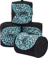 Weatherbeeta Bandages Leopard - Turquoise