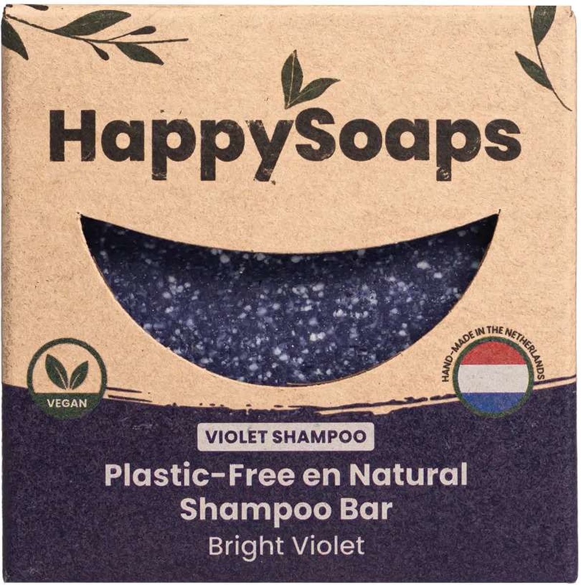 HappySoaps - Bright Violet Blond- en Zilver Haar Shampoo Bar - 70g.