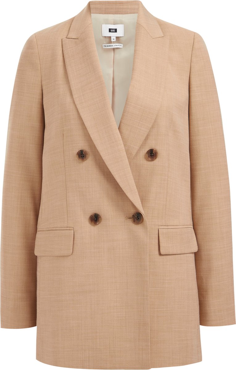 WE Fashion Dames regular fit double-breasted blazer