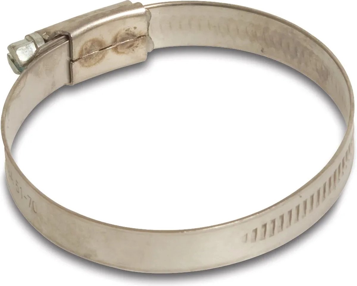 Mega Wormschroefslangklem RVS 304 10 mm x 16 mm type W4 9 mm, per 20 stuks