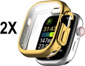 LunaLux® - Protecteur d'écran pour iWatch Ultra 49mm - Protecteur d'écran pour Apple Watch Ultra - Coque - Protection - Or - 2 pièces