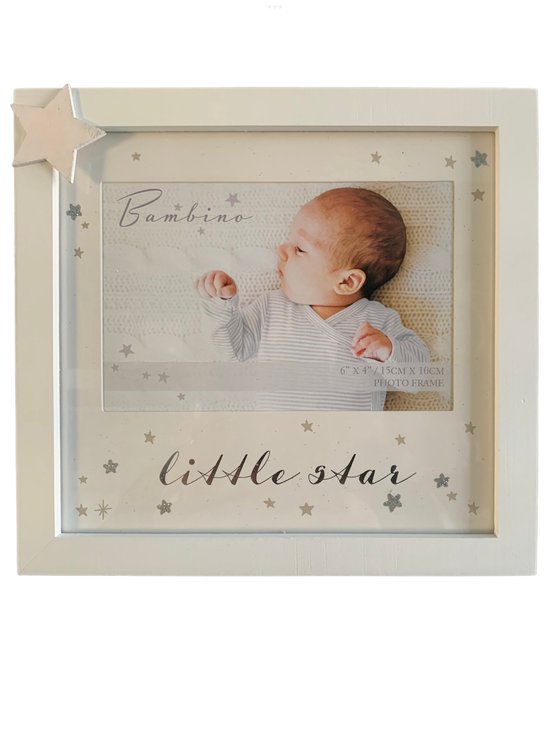 Fotolijst baby wit hout little star van Bambino by Juliana