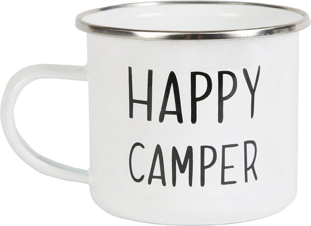 Sass & Belle Emaille mok - Happy Camper