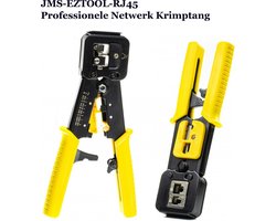 JMS® JMS-EZTOOL-RJ45. Professionele UTP Krimptang Met Ratel Voor RJ45 Connectoren Met Doorsteekmontage Voor RJ45 Connectoren EZ Type